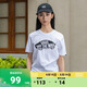 VANS范斯官方 男女情侶短袖T恤夏季滑板LOGO經(jīng)典款白黑出游好物 白色 M
