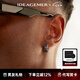 IDEAGEMER925銀貔貅耳環(huán)男士原創(chuàng)小眾設(shè)計(jì)感耳釘復(fù)古個(gè)性潮酷痞帥男款耳圈 貔貅耳環(huán)【單只】