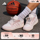 adidas ENTRAP美式校園風(fēng)運動板鞋男女少年感復(fù)古籃球鞋阿迪達斯 白色/粉色   38
