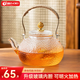天喜煮茶壺玻璃燒水壺圍爐器具加厚高硼硅可明火電陶爐加熱提梁泡茶壺