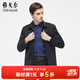 雅戈爾（YOUNGOR）單夾克男翻領(lǐng)單茄克時(shí)尚商務(wù)休閑男士上衣外套 VJJK429964FQA藏青色 L 175/96A