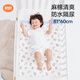 良良嬰兒隔尿墊可洗寶寶防水麻棉床墊小汽車標(biāo)準(zhǔn)加大藍(lán)色81*60cm