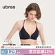ubras七夕禮物Y字美背前扣軟支撐文胸內(nèi)衣女小胸聚攏美背無鋼圈胸罩 黑色-Y字美背 L 80A/80B/80C