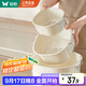 雙槍雙層洗菜盆瀝水籃廚房家用塑料水果盤(pán)濾水淘菜洗菜籃子6件套