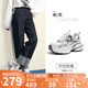 駱駝（CAMEL）【銀月】老爹鞋女撞色厚底休閑鞋 L24A283742A 米/灰 37