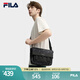 FILA【黑武士】斐樂(lè)斜挎包男包2025秋季新款老花輕便防潑水挎包單肩包 正黑色-BK XS