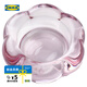 宜家（IKEA）BLADFAGEL布洛法格蠟燭盤蠟燭底座家用氛圍裝飾 粉紅色小圓蠟燭托3cm