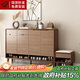 九鼎創(chuàng  )展實(shí)木鞋柜入戶(hù)門(mén)口玄關(guān)柜新中式家用大容量北歐隔斷柜陽(yáng)臺儲物柜 【升級款全實(shí)木板】長(cháng)139cm鞋柜 不帶換鞋凳