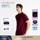 TOMMY HILFIGER【輕柔感】25夏季男裝潮流多色珠地網(wǎng)眼商務(wù)休閑翻領(lǐng)短袖T恤POLO 【活力多色】酒紅色VLP M （推薦：130-140斤）