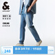杰克·瓊斯（JACK&JONES） 春季休閑潮流舒適百搭男褲長(zhǎng)褲貓須水洗修身牛仔褲男款225132036