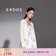 ERDOS 春夏圓領(lǐng)抽條長(cháng)袖彩虹扣精致修身顯瘦時(shí)尚女開(kāi)衫針織衫 白 XL 170/92A
