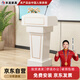 豐龍演講臺司儀臺講桌簡(jiǎn)約現代主持臺發(fā)言臺迎賓臺導購臺接待臺暖白色