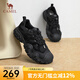 駱駝（CAMEL）女鞋新款老爹鞋女徒步鞋運動鞋登山鞋跑步丑萌鞋送七夕 L23A245132黑色 37