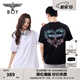 BOY LONDON春夏情侶款玫瑰愛(ài)心漸變燙鉆潮牌設計感短袖T恤N01902 黑色 M