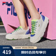 斐樂(lè)（FILA）官方女鞋ROCK巖石鞋帆布鞋楊冪同款夏新款時(shí)尚休閑鞋 白棉花糖/炫目藍(lán)-MD 37.5