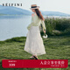 詩凡黎（'SEIFINI）詩凡黎白色法式蓬蓬裙女25夏新款氣質(zhì)仙女a(chǎn)字半身裙輕薄蛋糕裙子 本白色 S