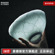 景德鎮(zhèn)（jdz）官方高溫陶瓷碗盤(pán)餐具組合無(wú)鉛純色高顏值吃飯碗碟喬遷之喜搬家 影青-6.5英寸面碗（兩只裝）