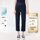 哈吉斯（HAZZYS）女裝直筒褲PHIZ仔褲ATDSP0CAX01 深藏青色DN 40(160/72A40)