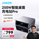 ANKER安克【新3C認證】智能屏顯250W桌面充電站多口充電器氮化鎵PD快充USB插座適用電腦平板蘋果桌面充 250W|AI智能分配|APP遠程管理