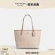 蔻馳（COACH）新款?yuàn)W萊女士經(jīng)典標(biāo)志老花時(shí)尚CITY托特包手提包c(diǎn)ity33 SV/沙黃色/灰褐色