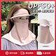 Charm Kendo防曬面罩女全臉?lè )雷贤饩€(xiàn)遮陽(yáng)臉罩戶(hù)外騎行護頸透氣帽檐口罩女 輕煙粉