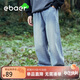 EBAER兒童時(shí)尚牛仔褲春裝新款男童休閑直筒褲童裝軟牛仔 牛仔藍 130 