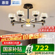 惠普輕奢led客廳大燈水晶吊燈全光譜護(hù)眼中山燈具現(xiàn)代北歐吊燈包安裝