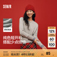 森馬（Semir）針織開(kāi)衫女氣質(zhì)短款大氣紅色毛衣2025年春新款圓領(lǐng)舒適純色針織衫 中花灰00510 L /165/88A