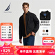 諾帝卡（NAUTICA）【單件直降】春夏新款經(jīng)典簡約挺闊有型翻領(lǐng)薄外套夾克男JO4306 黑色0TB L
