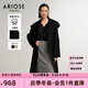 艾諾絲雅詩(shī)【商場(chǎng)同款】秋冬新款氣質(zhì)通勤綿羊毛雙面呢大衣毛呢外套21032325 黑色 M