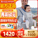 ergobaby美國二狗嬰兒背帶腰凳通風(fēng)輕便遛娃神器透氣減震護腰方便出行灰色