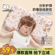 威爾貝魯（WELLBER）兒童枕頭1-3歲嬰兒定型枕寶寶硅膠枕護頸午睡音樂會45*28*3.5cm