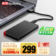 ThinkPlus聯(lián)想 512G移動(dòng)固態(tài)硬盤 USB3.1高速PSSD移動(dòng)硬盤小巧便攜讀取550MB/S US100黑色