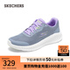斯凱奇（Skechers）女鞋秋季緩震健步鞋厚底增高休閑運(yùn)動(dòng)鞋跑步鞋125641 灰色/淡紫色/GYLV 37
