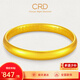CRD克徠帝黃金手鐲古法心經(jīng)手鐲福字祥云足金999空心七夕禮物 44g 56#