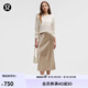 lululemon丨Satin 女士緞面中長半身裙 LW8AO9S 橡木棕 S