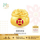 周生生 黃金轉(zhuǎn)運(yùn)珠Charme文化祝福錢袋足金珠子不含繩91504C