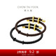 周大福男士可調(diào)節(jié)皮繩手繩 咖啡色 25cm  AX161