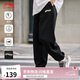 李寧舒適束腳衛(wèi)褲男子跑步透氣健身寬松運動褲AKLU823