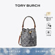 Tory Burch 湯麗柏琦【七夕禮物】T MONOGRAM 提花斜挎水桶包女包TB 166414 Tory 海軍藍(lán) 405 OS