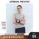 UR2025秋季新款女裝簡(jiǎn)約休閑單排扣圓領(lǐng)修身T恤UWM450122 淺灰花灰 (面料微透) M