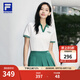 FILA斐樂女子短袖POLO衫2025夏季新款短款透氣翻領(lǐng)T恤運(yùn)動(dòng)上衣女 云白-WT M 165/84A/M