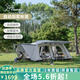 vidalido維達利多戶(hù)外露營(yíng)別墅帳篷兩室一廳雙層防雨防曬超大自動(dòng)家庭帳篷 白色大號別墅帳|鈦銀涂層
