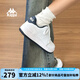 KAPPA卡帕背靠背女鞋夏季透氣小白鞋子女板鞋新款情侶鞋百搭休閑運動鞋 經(jīng)典白/海昌藍 39