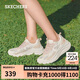 斯凱奇（SKECHERS）糕糕鞋女鞋秋季蕾絲厚底休閑鞋輕便軟底運動(dòng)鞋松糕鞋117520