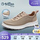 金利來（Goldlion）男鞋休閑鞋輕質(zhì)舒適透氣運動網(wǎng)面鞋G551410345XXE杏色40