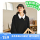 安踏×超級植物聯(lián)名丨豹富套頭衛(wèi)衣女士春季新款寬松百搭長袖上衣