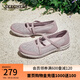 斯凱奇（Skechers）夏透氣網(wǎng)面瑪麗珍女鞋復(fù)古懶人淺口蕾絲單鞋 紫丁香色/LIL 37.5