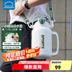 樂扣樂扣（LOCK&LOCK）小水庫小冰桶保溫保冷壺水壺戶外旅行大容量保溫壺 白色- 1350ml
