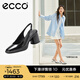 愛步（ECCO）包頭涼鞋女 夏季優(yōu)雅媽媽百搭透氣粗跟高跟鞋 雕塑222713 黑色22271301001 37